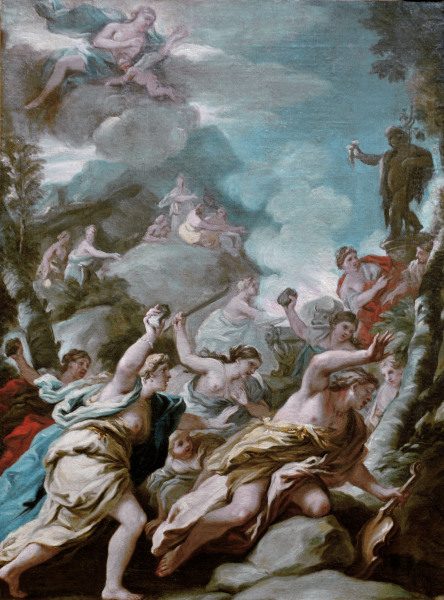 Luca Giordano, / The Death of Orpheus from Luca Giordano