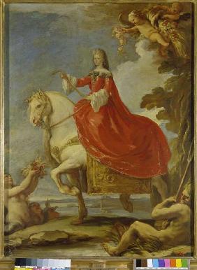 Dona Mariana von Neuburg zu Pferde