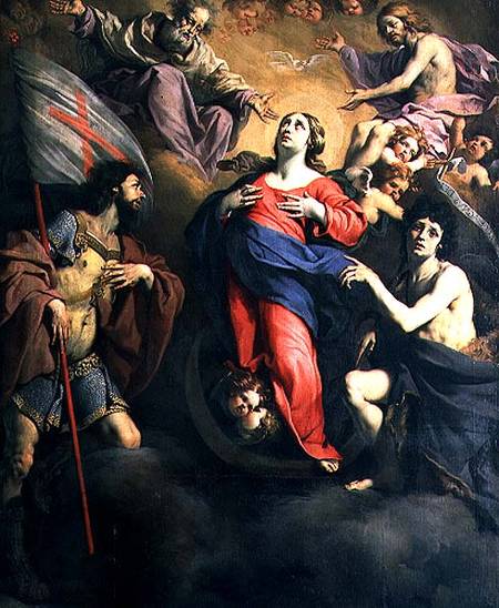 Assumption of the Virgin from Luca (Luca da Reggio) Ferrari