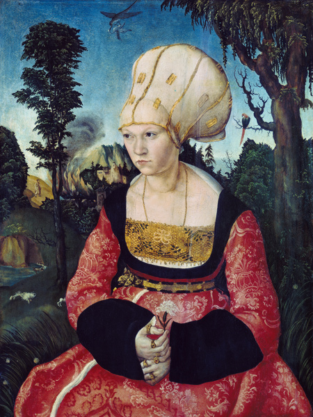 Bildnis der Gattin des DrCuspinian from Lucas Cranach d. Ä.