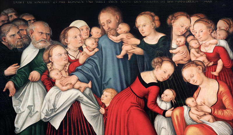 Christ Blessing the Children from Lucas Cranach d. Ä.