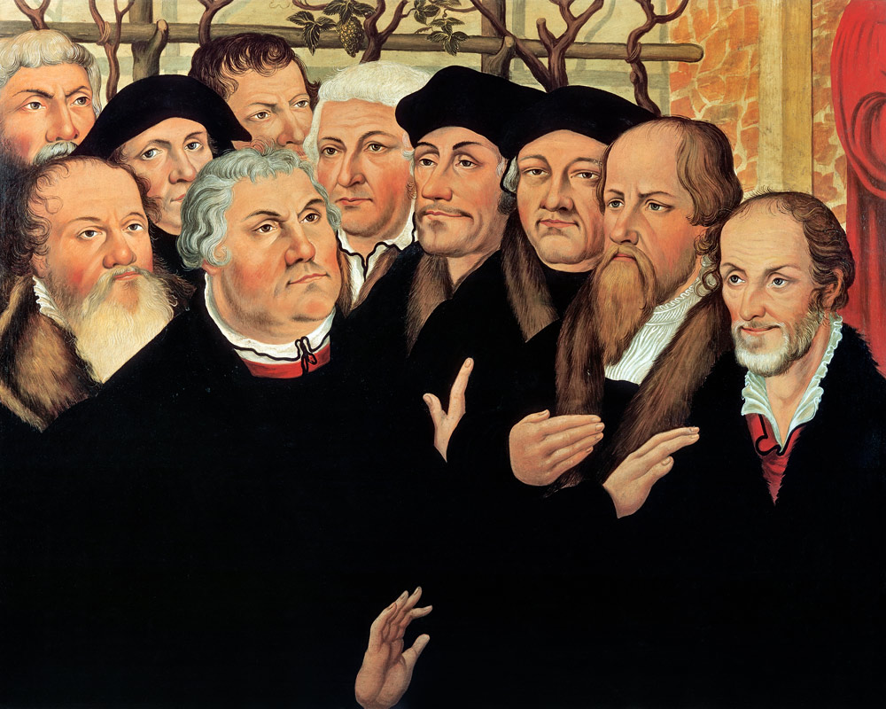 Luther , Reformers from Lucas Cranach d. Ä.