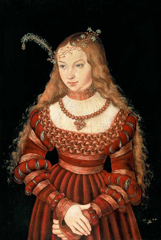 Prinzessin Sibylle von Cleve als Braut from Lucas Cranach d. Ä.