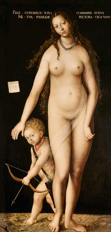 Venus and Cupid from Lucas Cranach d. Ä.