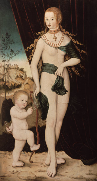 Venus und Cupido. from Lucas Cranach d. Ä.