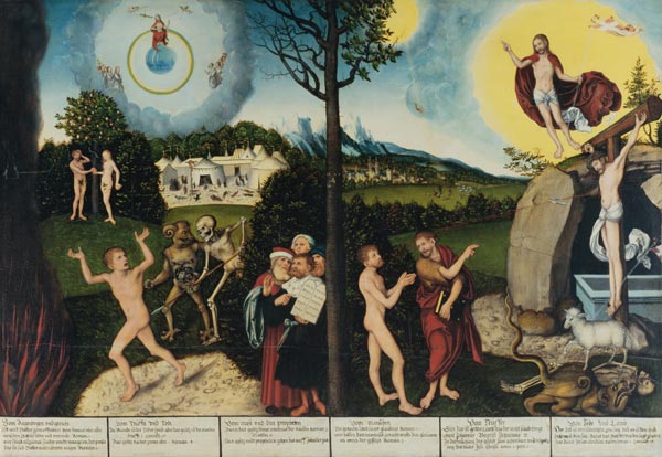 Damnation and Redemption. Law and Grace from Lucas Cranach d. Ä.