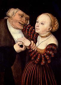 Der Alte und das Mädchen from Lucas Cranach d. Ä.