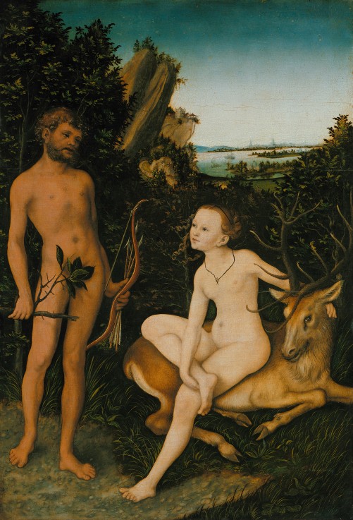 Landscape with Apollo and Diana from Lucas Cranach d. Ä.
