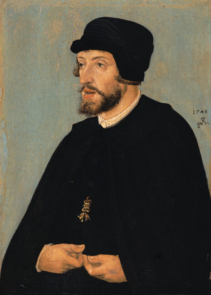 Bildnis Ferdinands I., römisch-deutscher Kaiser (1503-1564) from Lucas Cranach d. Ä.