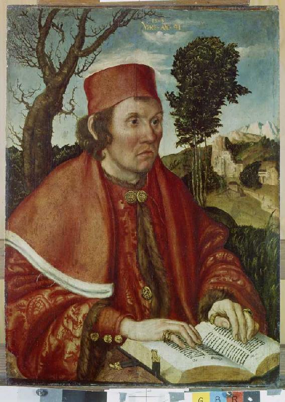 Bildnis des Johannes Stephan Reuss. from Lucas Cranach d. Ä.