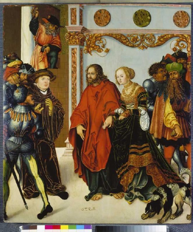 Christus und die Ehebrecherin from Lucas Cranach d. Ä.