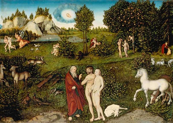 Das Paradies. from Lucas Cranach d. Ä.