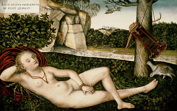 Diana Resting, or The Nymph of the Fountain from Lucas Cranach d. Ä.