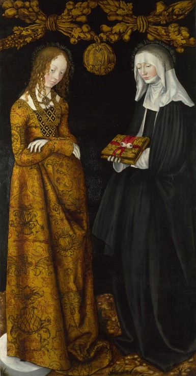 Saints Christina and Ottilia from Lucas Cranach d. Ä.