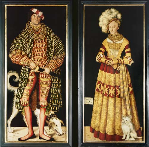 Doppelbildnis Herzog Heinrichs des Frommen und seiner Gemahlin Herzogin Katharina von Mecklenburg from Lucas Cranach d. Ä.
