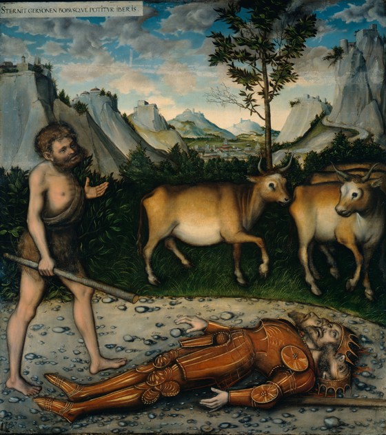 Hercules and the Cattle of Geryones (From The Labours of Hercules) from Lucas Cranach d. Ä.