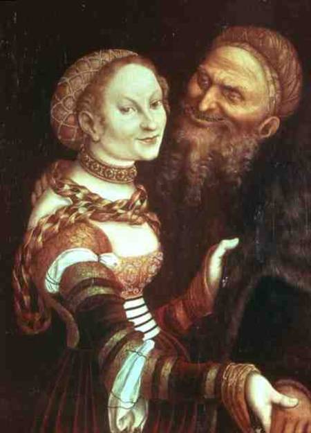 The Ill-Matched Lovers from Lucas Cranach d. Ä.