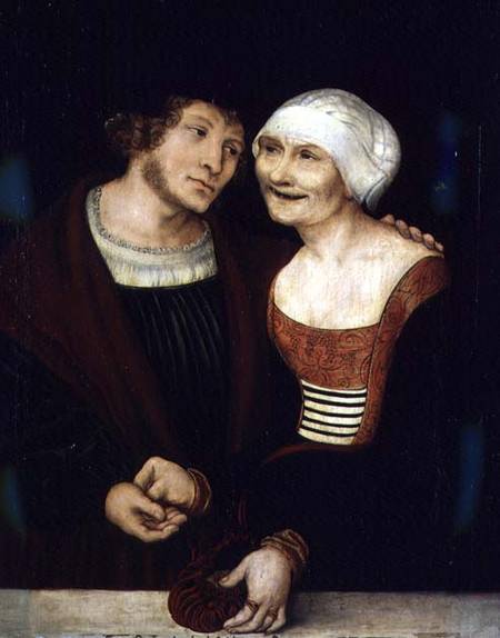 The Infatuated Old Woman from Lucas Cranach d. Ä.