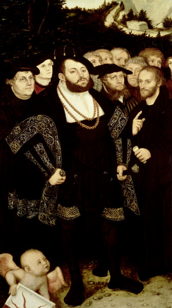 John Frederick of Saxony , Portrait from Lucas Cranach d. Ä.