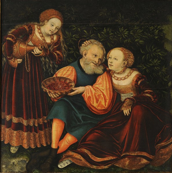 Lot and his Daughters from Lucas Cranach d. Ä.