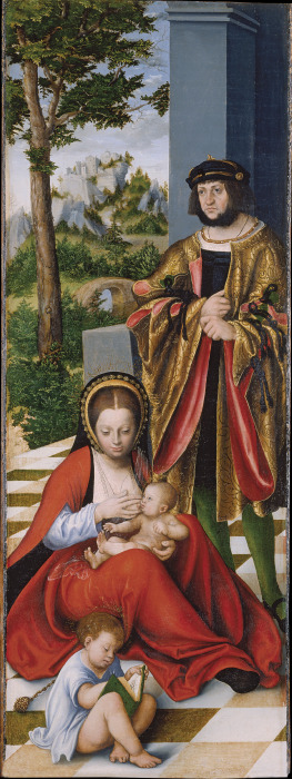 Maria Kleophas und Alphäus (mit den Zügen Friedrichs des Weisen), sowie zwei ihrer Söhne from Lucas Cranach d. Ä.