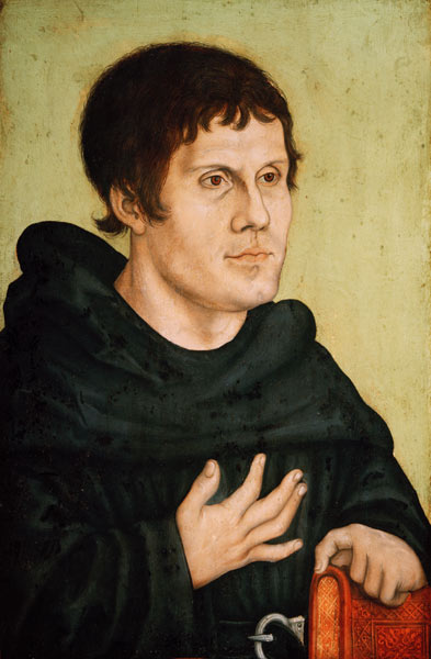 Portrait of Martin Luther (1483-1546) from Lucas Cranach d. Ä.