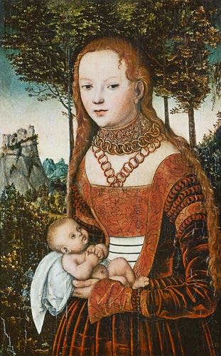 Mutter mit Kind. from Lucas Cranach d. Ä.