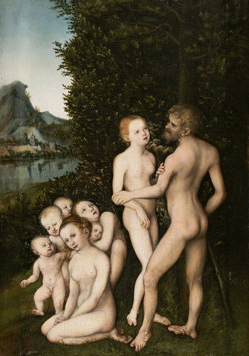 Mythologische Szene (Das Silberne Zeitalter?) from Lucas Cranach d. Ä.