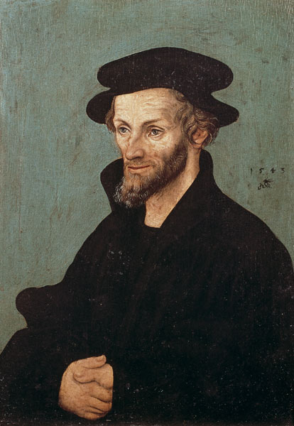Portrait of Philipp Melanchthon (1497-1560) from Lucas Cranach d. Ä.
