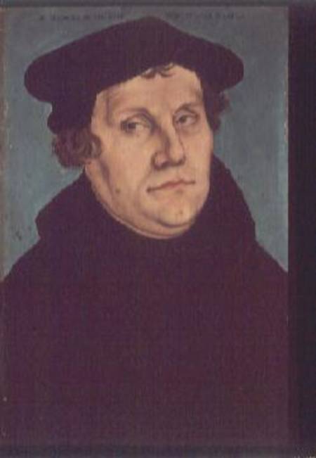 Portrait of Martin Luther from Lucas Cranach d. Ä.