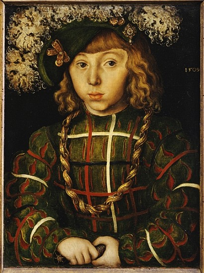 Portrait of Johann Friedrich, later Kurfuerst der Grossmuetige von Saschen from Lucas Cranach d. Ä.