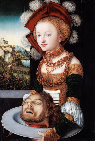 Salome mit dem Haupt des Johannes. from Lucas Cranach d. Ä.
