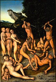 Der Triumph der Eifersucht. from Lucas Cranach d. Ä.