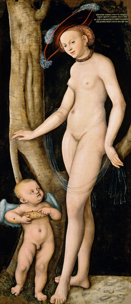 Venus und Cupido mit einer Honigwabe from Lucas Cranach d. Ä.