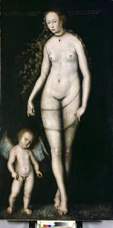 Venus mit Amor from Lucas Cranach d. Ä.