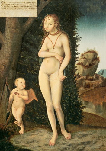 Venus with Cupid the Honey Thief from Lucas Cranach d. Ä.
