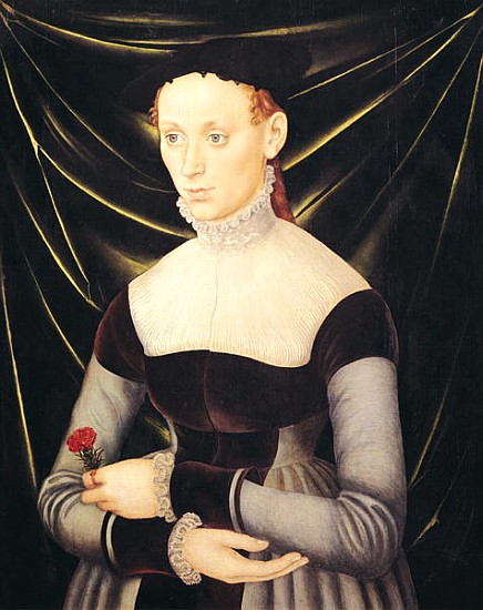 Woman with a Carnation from Lucas Cranach d. Ä.