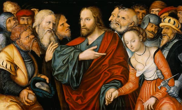 Christus und die Ehebrecherin from Lucas Cranach d. J.
