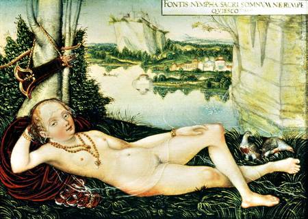 The River Nymph Resting from Lucas Cranach d. J.