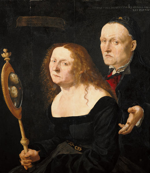 Der Maler Hans Burgkmair und seine Frau Anna. from Lucas Furtenagel