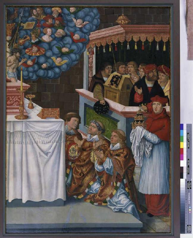 Die Messe des Heiligen Gregor from Lucas (Schule) Cranach