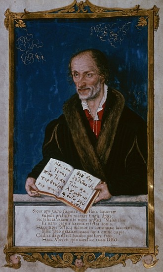 Portrait of Philipp Melanchthon from Lucas (Schule) Cranach