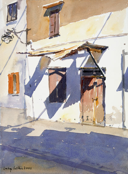 Cretan Shadows, 2002 (w/c on paper)  from Lucy Willis