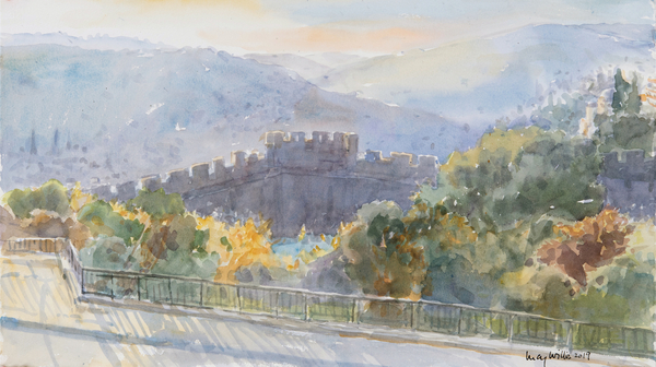 Hills Beyond the City, Sunrise, Jerusalem from Lucy Willis