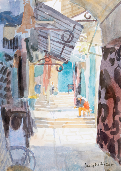 Market Steps, Old Jerusalem from Lucy Willis