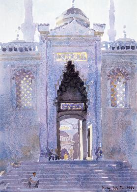 Gateway to The Blue Mosque, 1991 (w/c on paper) 