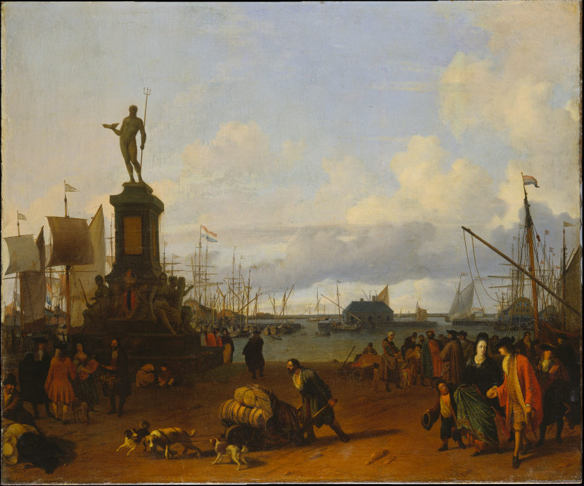 Ansicht des Amsterdamer Hafens an dem IJ from Ludolf Backhuysen