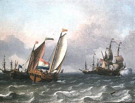 Dutch Shipping in a Choppy Sea from Ludolf Backhuyzen