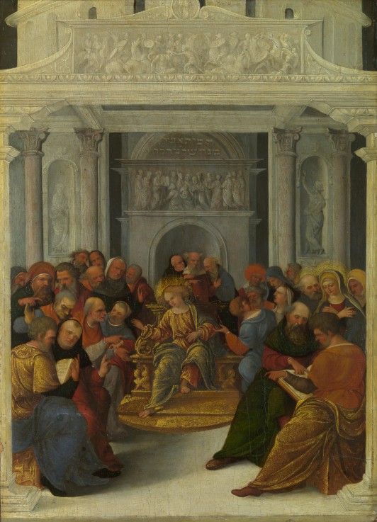 Christ disputing with the Doctors from Ludovico Mazzolino