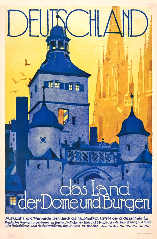 Deutschland das Land der Dome und Burgen from Ludwig Hohlwein